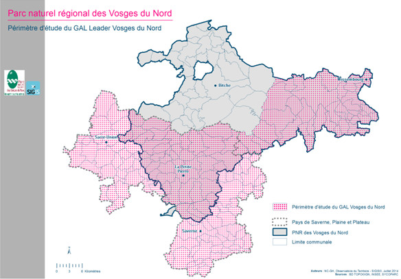 Périmètre d'action du programme LEADER