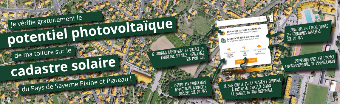 Cadastre solaire du Pays de Saverne Plaine et Plateau